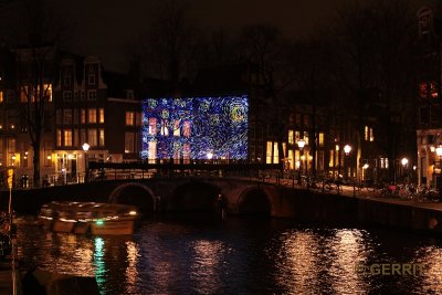 Amsterdam Light Festival. Ivana Jelic & Pavle Petrovic: Starry Night