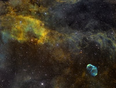 NGC 6888 Crescent Nebel