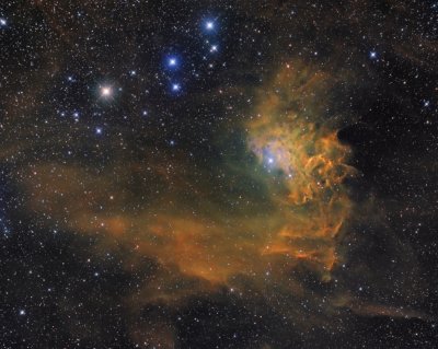IC 405 Flamming Star Nebula