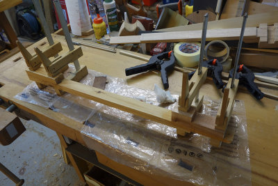 Head & heel block glue-up