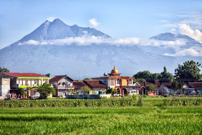 Mount Merapi - an active volcano