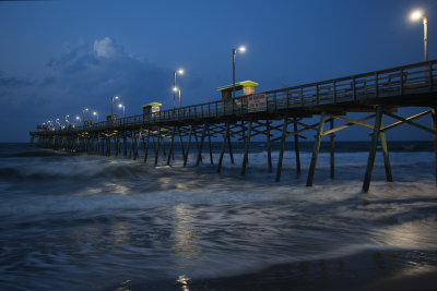 Daybreak At The Bogue Inlet Pier-A Ghost On The Pier