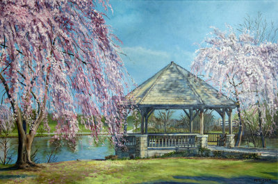 The Gazebo On The Virginia Tech Campus -SOLD