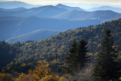 View From An Overlook Near Asheville, NC