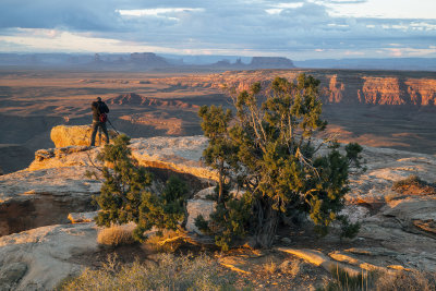 Looking Back On Monument Valley From Muley Point, Utah