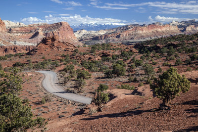 Capitol Reef Afternoon Scenic View