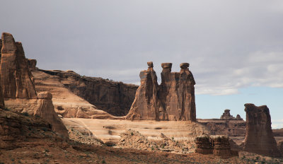 Rock Formations In Arches National Park, Utah