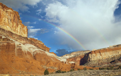 Rainbows At Capitol Reef National Park, Utah