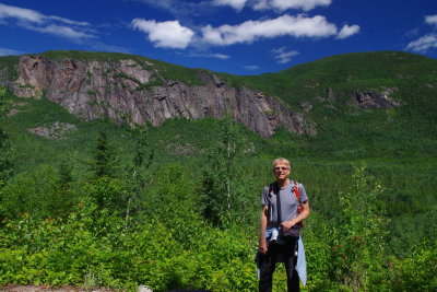 Tom on the trail in Hautes Gorges National Park, Quebec 7/12/2018