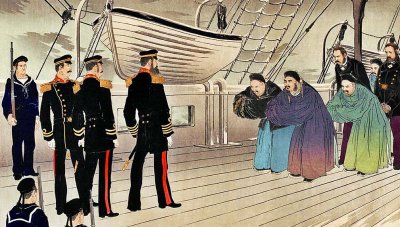 April 1895 - China surrenders to Japan