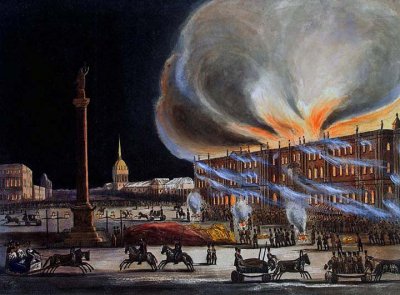 December 1837 - Winter Palace on fire