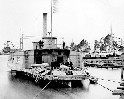 1864 - Ferryboat converted into a gunboat