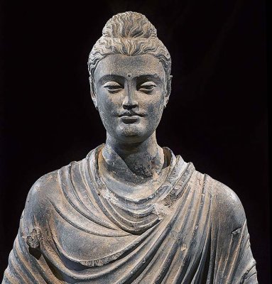 1st-2nd centuries - Gandharan standing Buddha