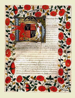 1503 - Marriage contract of Henry VIII to Katherine of Aragon