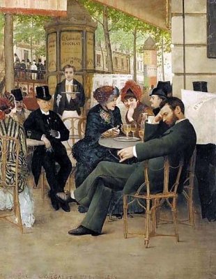 1883 - At the Cafe de la Paix