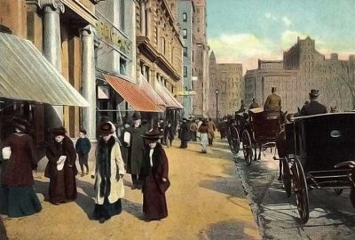 1908 - Shopping on Union Square