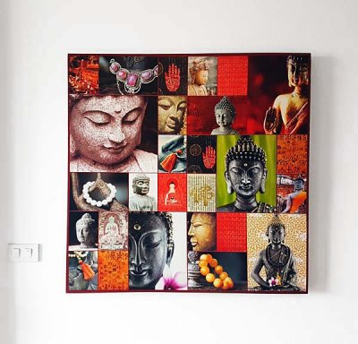 Collage of Buddha images