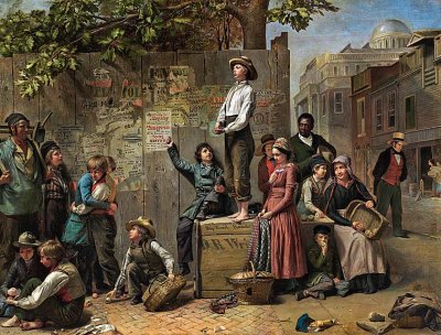 c. 1860 - Young America (with boy orator)