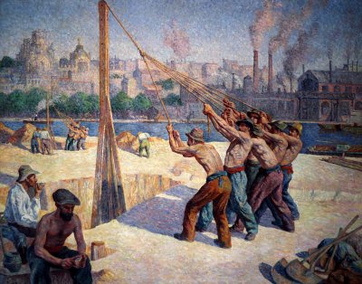 c. 1902 - The pile drivers