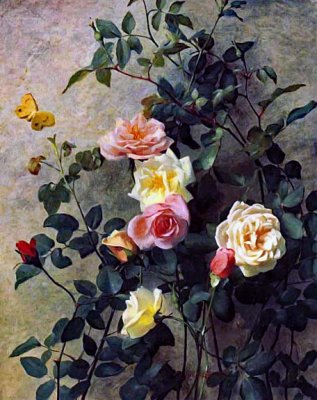 1877 - Roses on a Wall