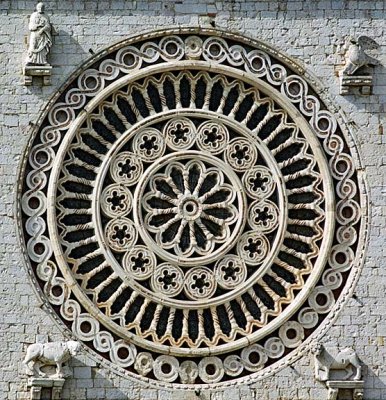 Window, Bassilica of St. Francis of Assisi, Assissi, Italy