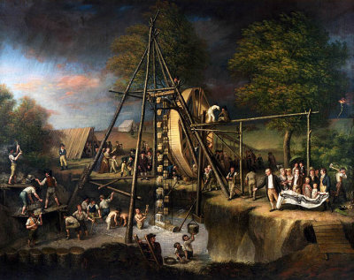 c. 1807 - Exhumation of the Mastodon, Montgomery, New York