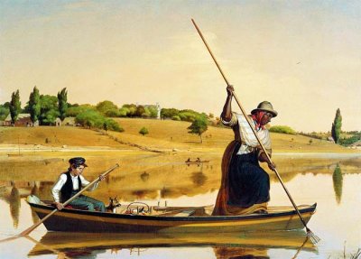 1845 - Eel Spearing at Setauket