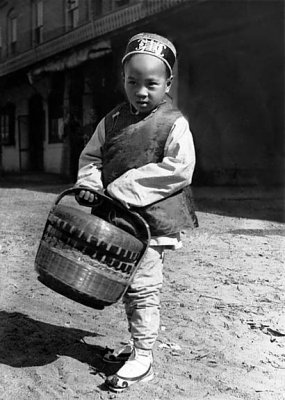 1901 - Boy with a basket