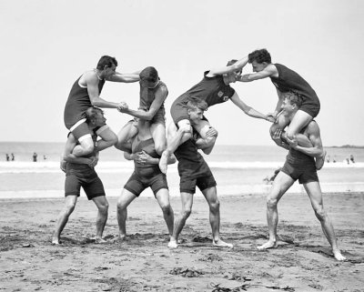1914 - Lifeguards at play