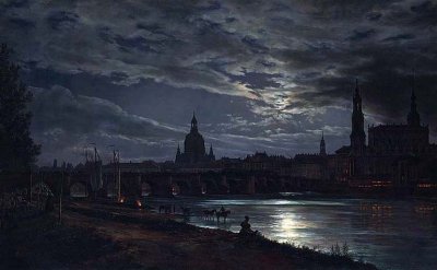 1839 - Dresden by Moonlight