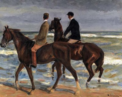 1901 - Two Riders on a Beach