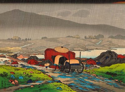 1918 - Rain at Yabakei