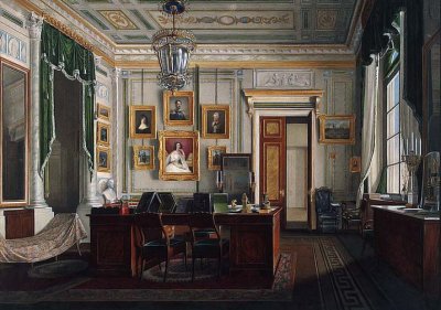 c. 1865 - Alexander II's study in the Winter Palace