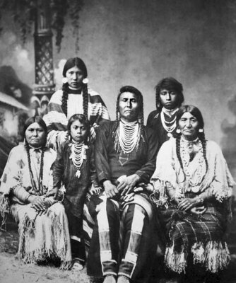 c. 1880 - Chief Joseph with his family