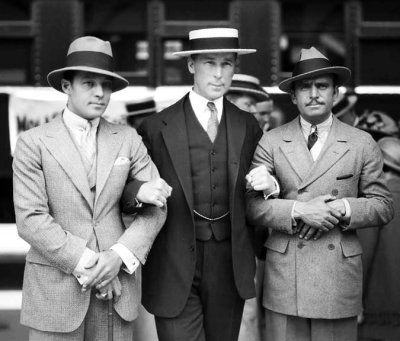 Rudolph Valentino, William S. Hart, Douglas Fairbanks