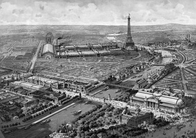 1900 - Panoramic view of the  Exposition Universelle