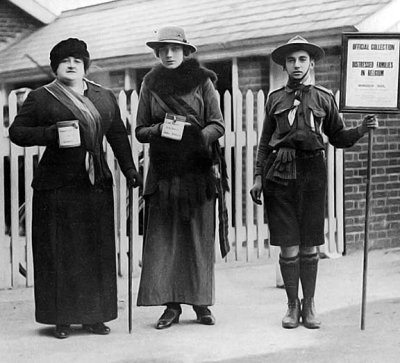 October 1914 - Collecting for distressed families in Belgium