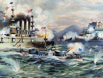 June 2, 1898 - Sinking of the USS Merrimac at Santiago, Cuba