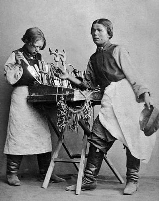 c. 1871 - Locksmith and assistant