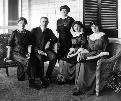 c. 1912 - Woodrow Wilson, his wife, and three daughters