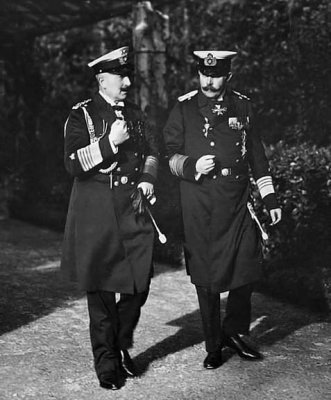 May 1914 - Kaiser Wilhelm II with Archduke Franz Ferdinand of Austria