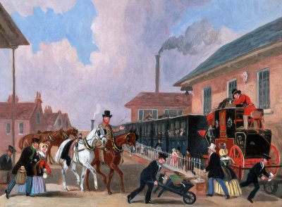 1845 - The royal mail travelling by train