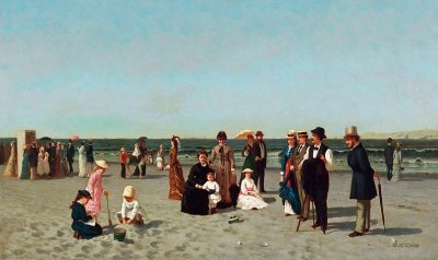 c. 1879 - Beach Scene (Coney Island)