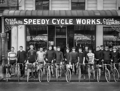 c. 1913 - Cyclists