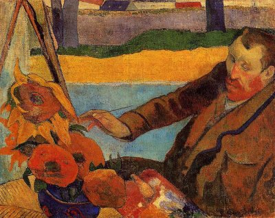 1888 - Van Gogh Painting Sunflowers