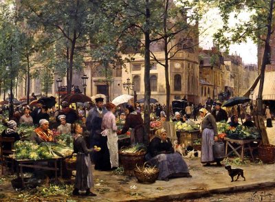 1880 - The Square in front of Les Halles