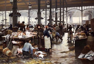 1881 - Fish Hall At The Central Market