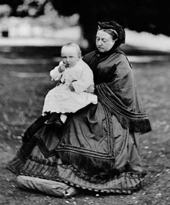 1883 - Queen Victoria with her great-grandson...