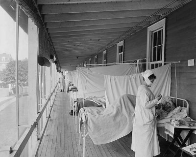 c. 1918 - Walter Reed Hospital Flu Ward