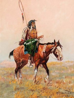 1908 - American Indian on Horseback